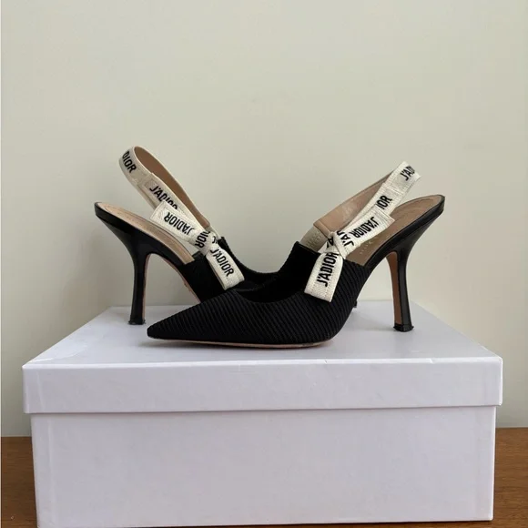Dior Ribbon Slingback Heels - Picture 2 of 9